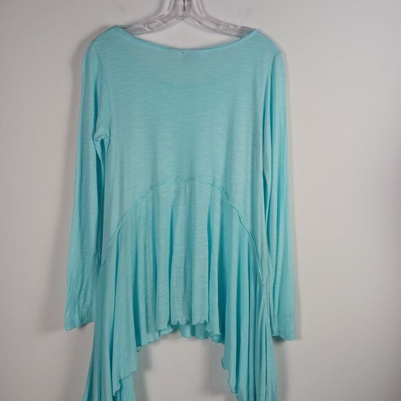 ZOE Pullover Lightweight Flowy Long Sleeve Top Blue Size M - Picture 4 of 6